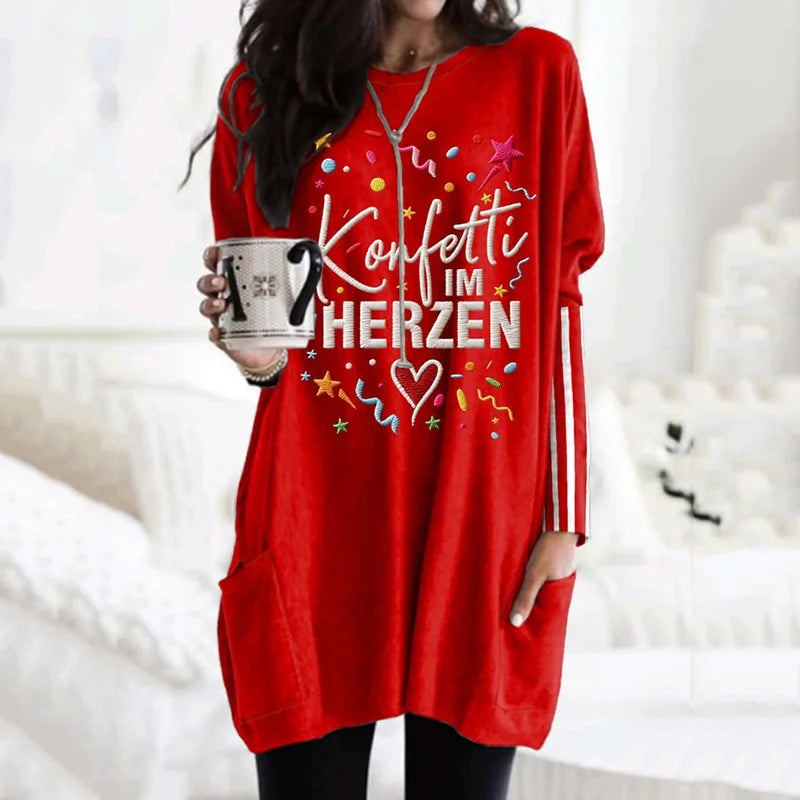 Cardydony Women's Cologne Carnival Pattern Vintage Mini Dress
