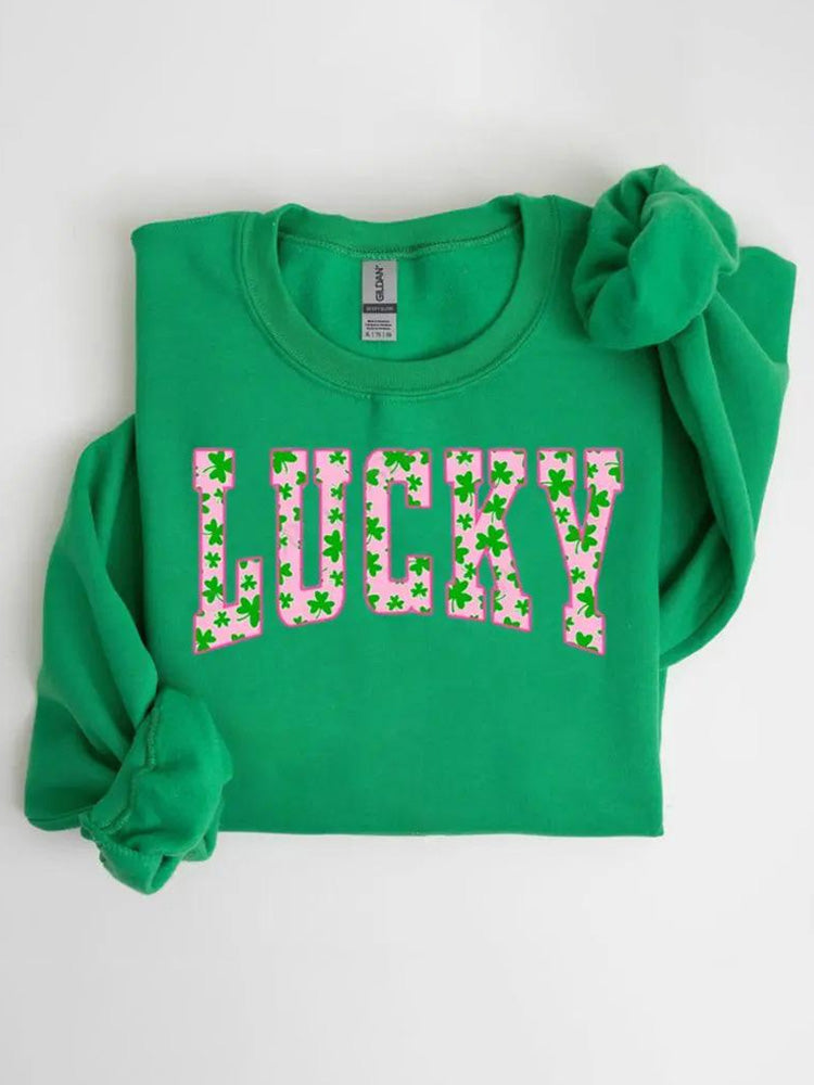 Cardydony Women's St. Patrick's Comfort Printed Sweatshirt