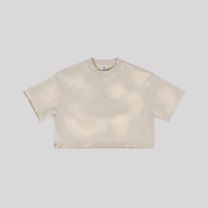 Cardydony Women's Cloud Wash Two-Piece Set | Cropped Tee & Mini Skirt