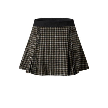 Cardydony Women's Women's Plaid Pleated Skirt | Academy Collection
