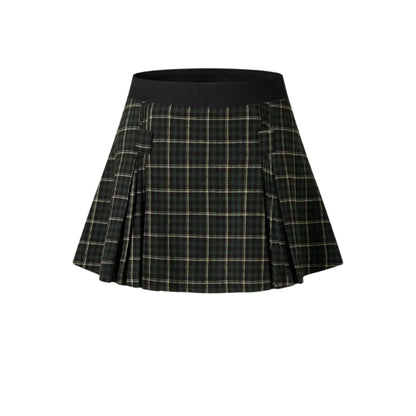 Cardydony Women's Women's Plaid Pleated Skirt | Academy Collection