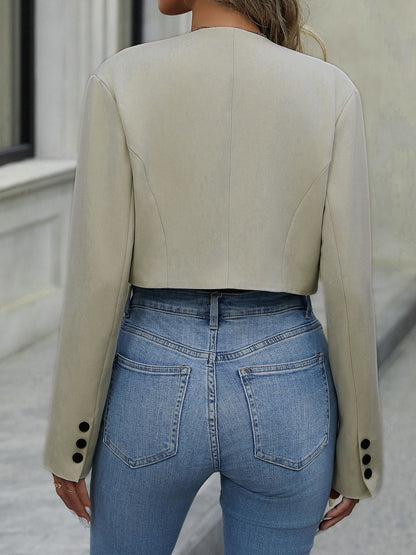 Cardydony Women's Chic Cropped Blazer - Your Perfect Spring Statement