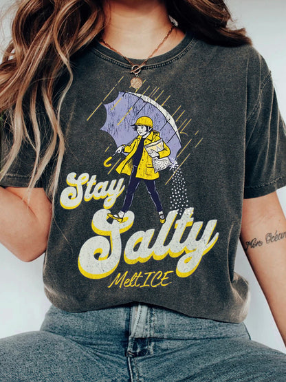 Cardydony Ice Out Stay Salty Melt Ice Vintage T Shirt