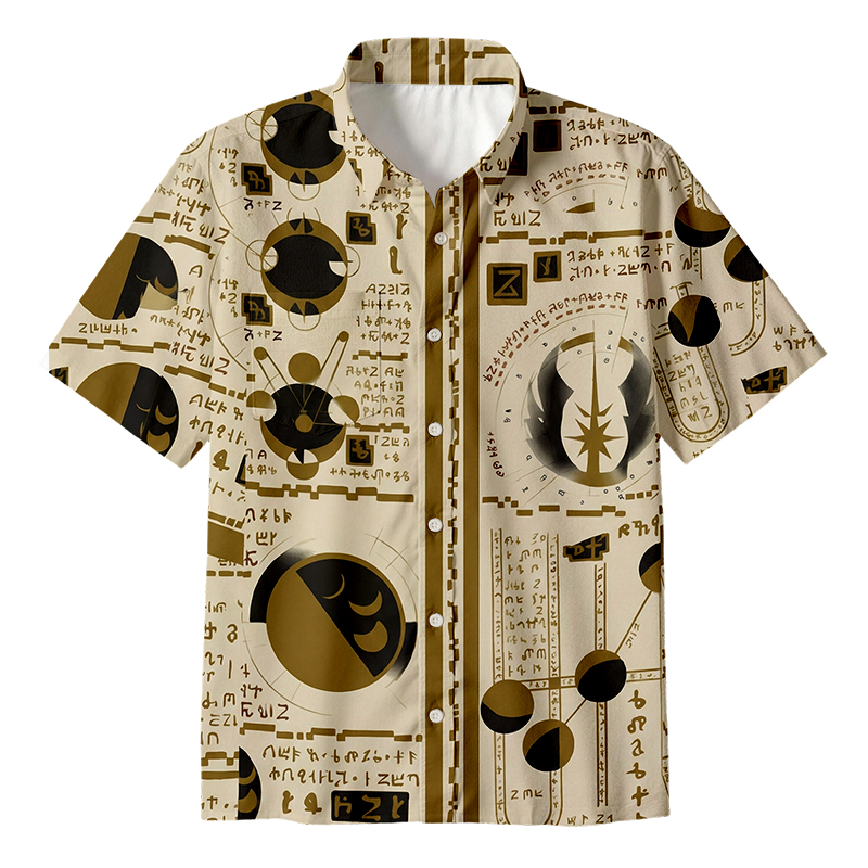 Cardydony Sacred Jedi Text Button Up Pocket Shirt