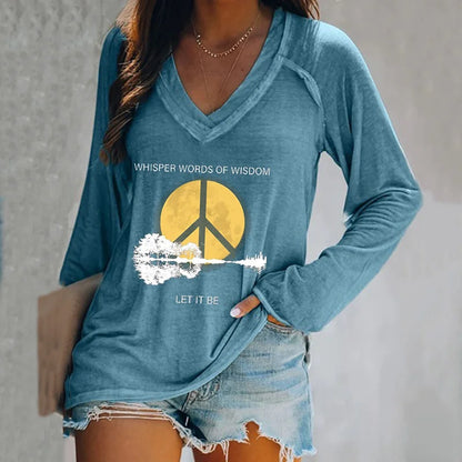 Cardydony Whisper Words Of Wisdom Let It Be Print T-Shirt