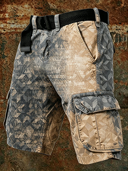 Cardydony Retro Ethnic Gradient Design Outdoor Shorts
