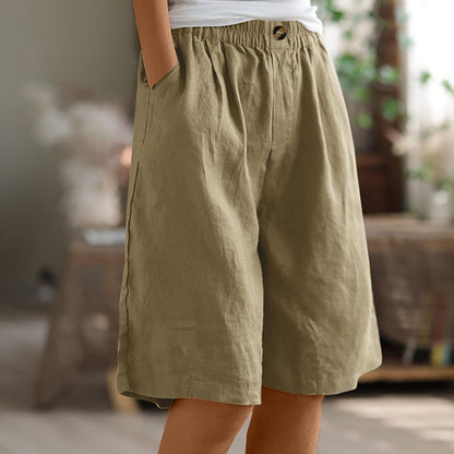 Cardydony Women's Loose High-waist Slim Casual Shorts