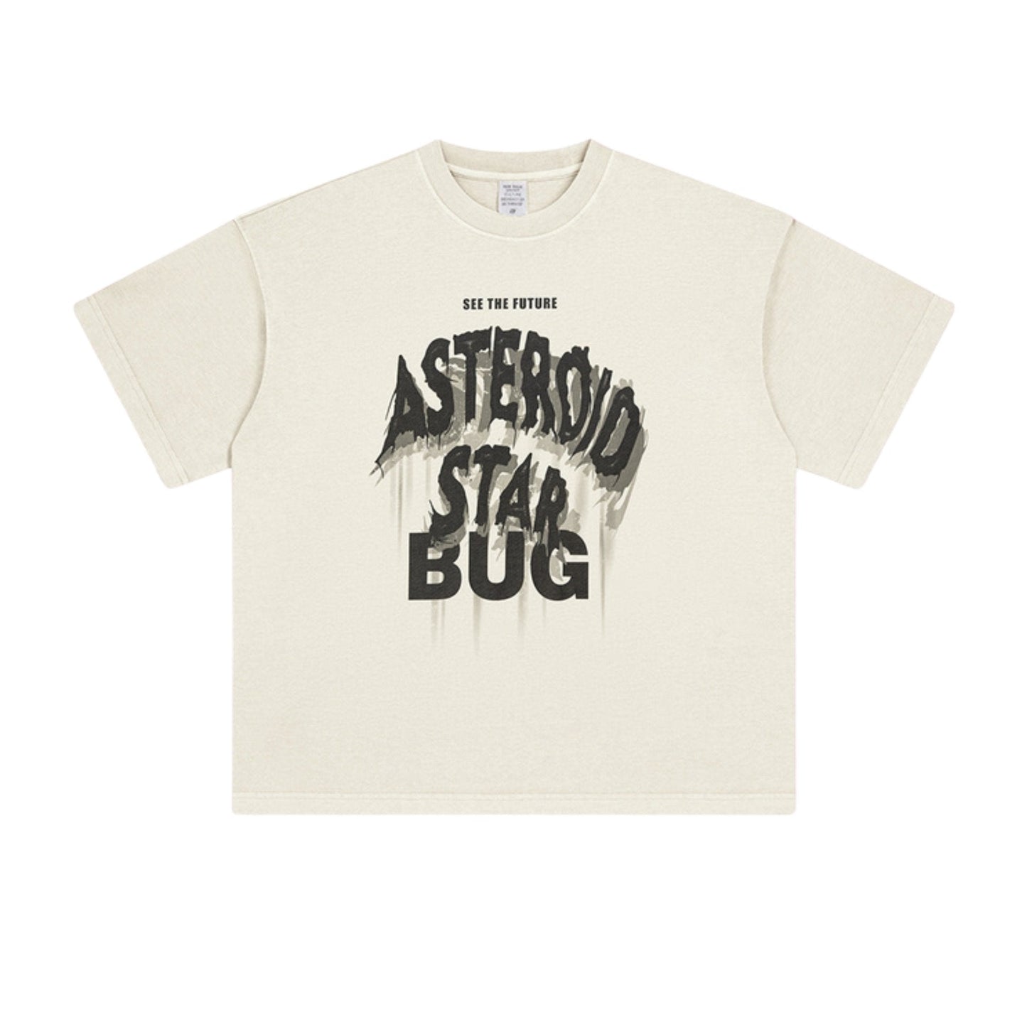Cardydony Women's Asteroid Star Graphic Tee | Washed Oversized Streetwear T-Shirt for Women