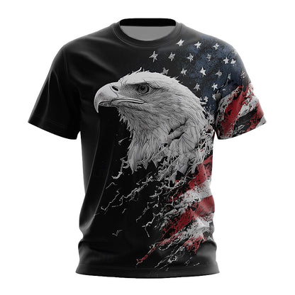 Cardydony Men's America's 250th Anniversary With Eagle T Shirt