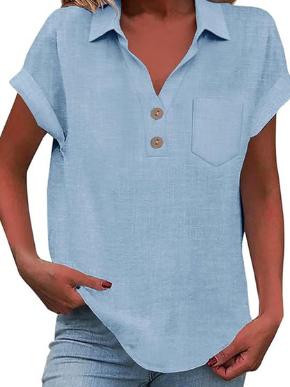 Cardydony Women's Lace Openwork Lantern Sleeve Blouse