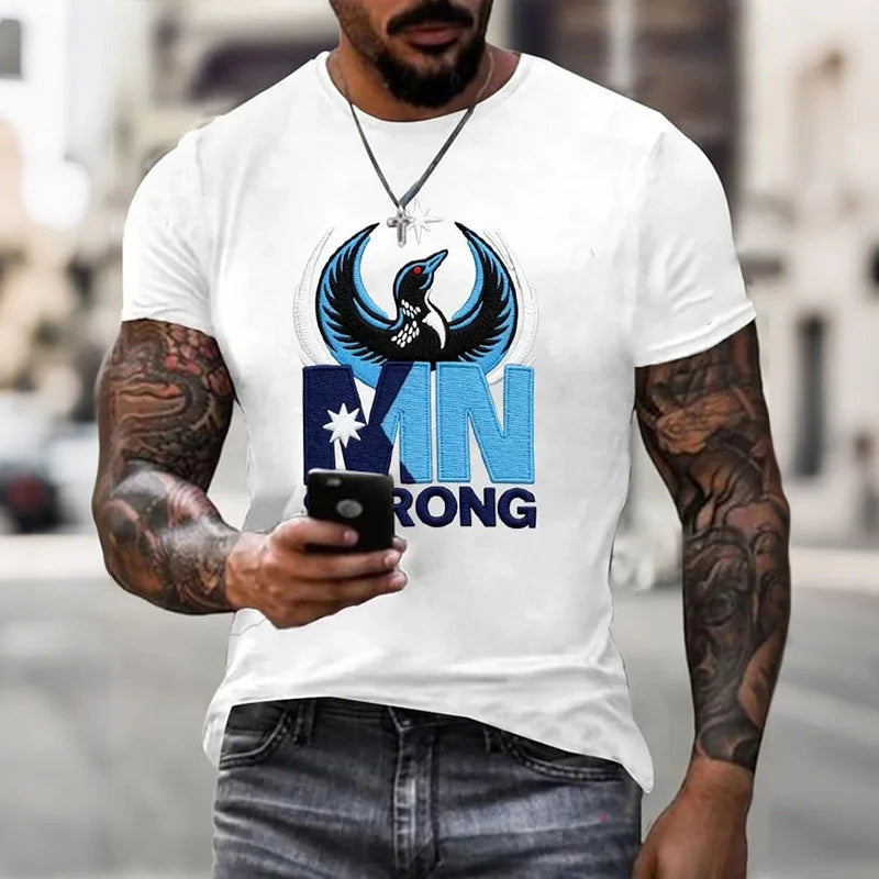 Cardydony Men's Mn Strong Printed T-shirt