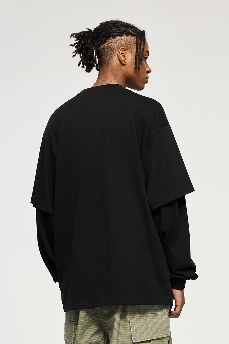 Cardydony Women's Women's Oversized Pocket Long Sleeve T-Shirt - Streetwear Layered Top