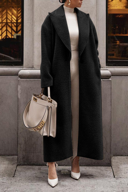 Cardydony Women's Long Teddy Lapel Thick Plush Warmth — Women's Winter Coat