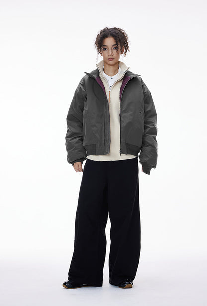 Cardydony Women's Bomber Jacket Women —  Stand-Collar Zip, Quilted Lining