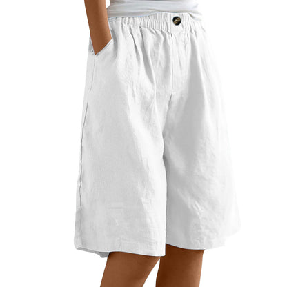 Cardydony Women's Loose High-waist Slim Casual Shorts