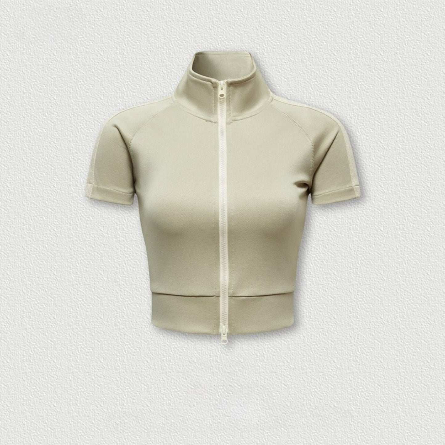 Cardydony Women's Zip-Up Crop Top | Y2K Athletic Style