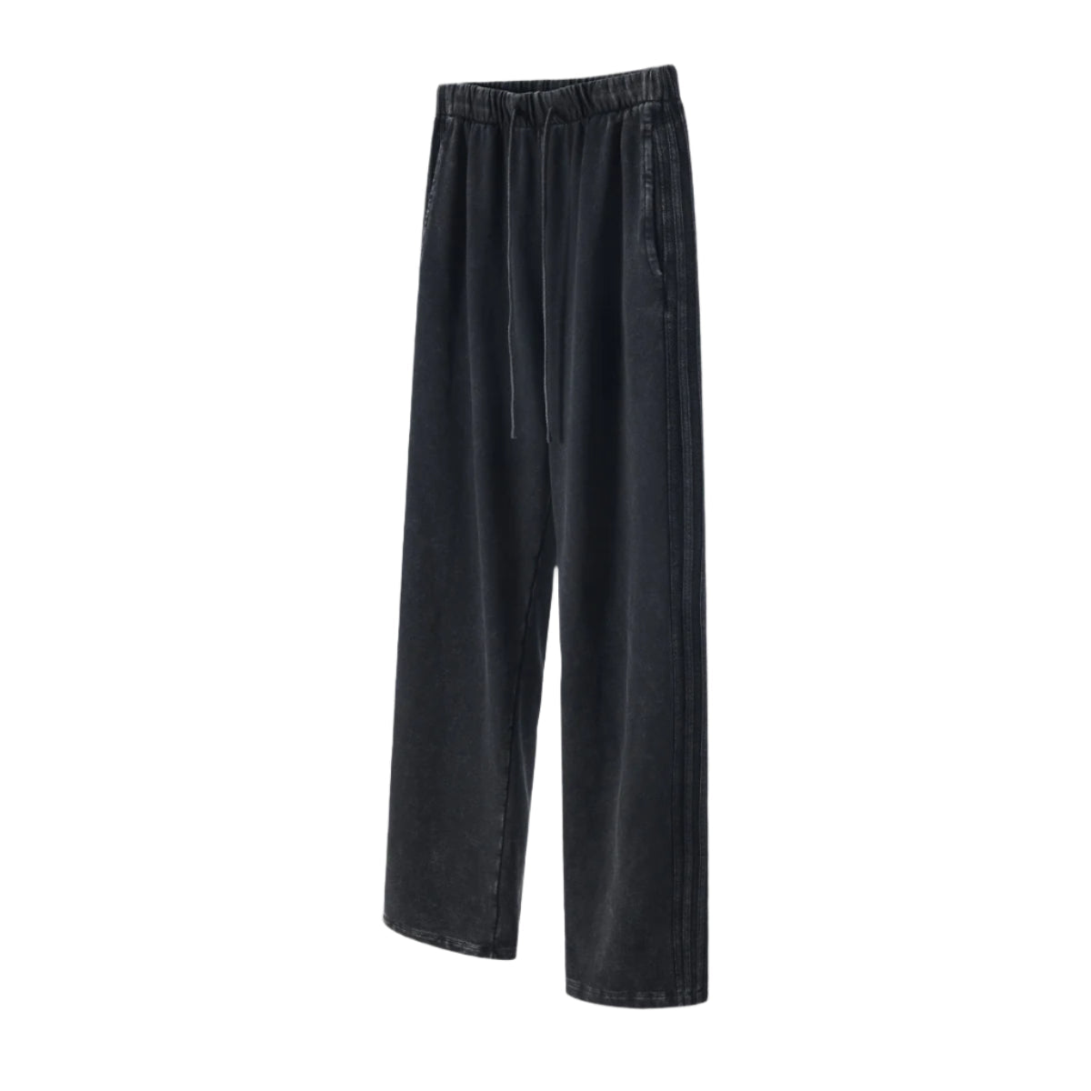 Cardydony Women's Vintage Wash Track Pants | Loose Straight Athletic Pants