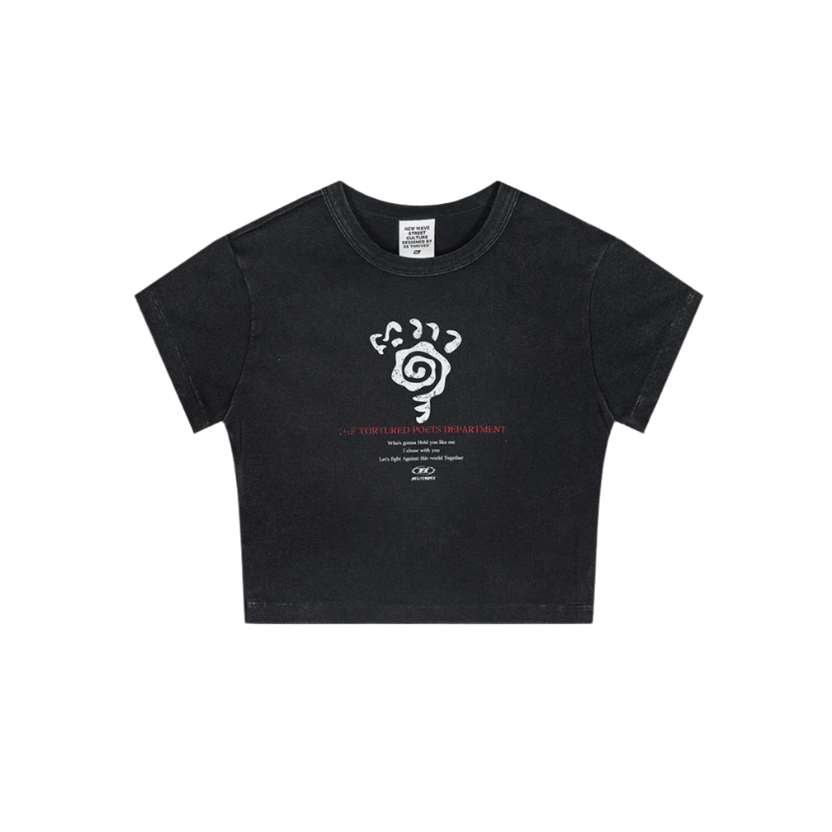 Cardydony Women's Graphic Cotton Cropped Tee