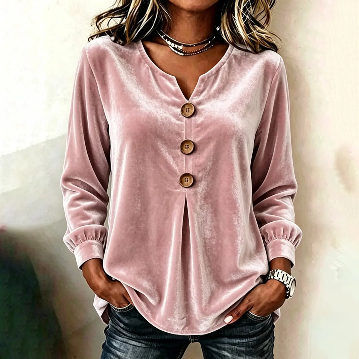 Cardydony Women's Fall Winter Cozy Elegant Velvet Top
