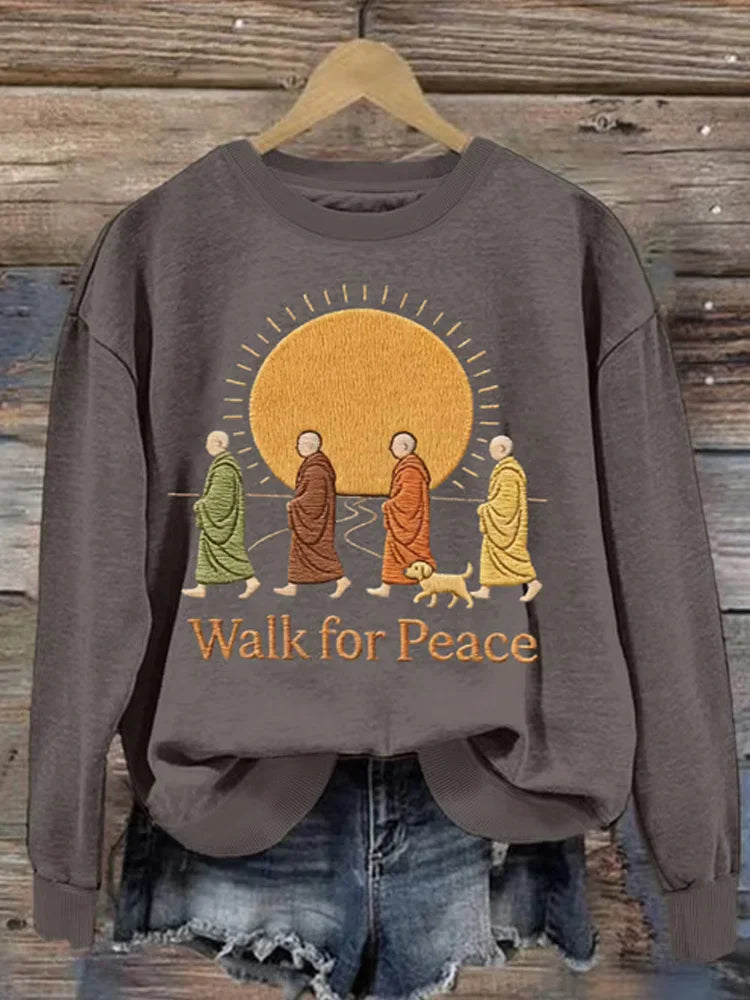 Cardydony Walking For Peace Art Print Sweatshirt