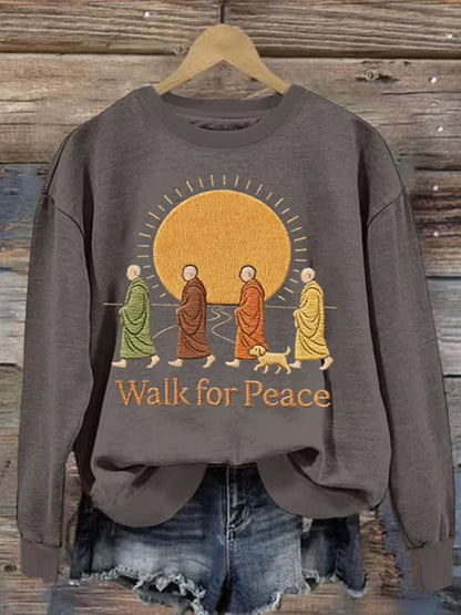 Cardydony Walking For Peace Art Print Sweatshirt