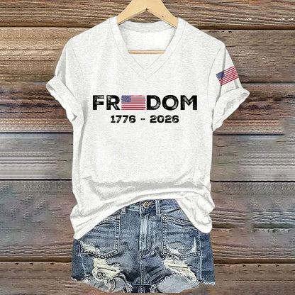 Cardydony Women's 250th Anniversary Print T-shirt