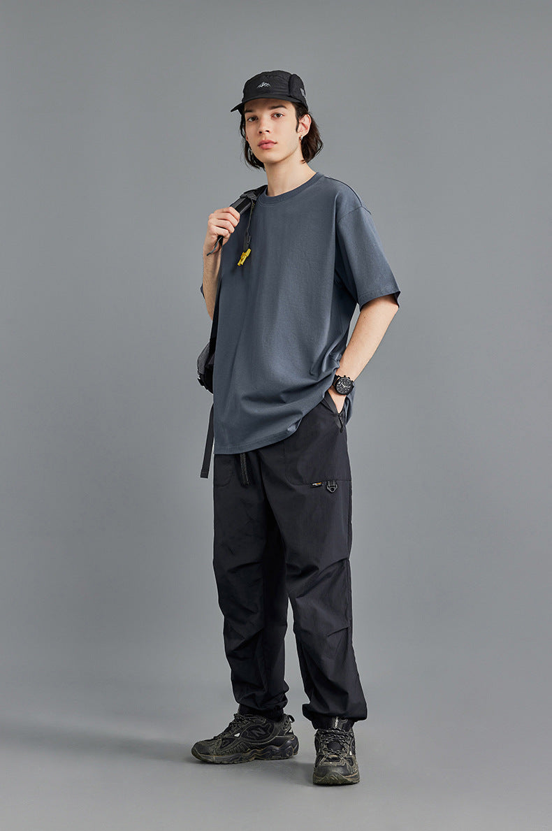 Cardydony Women's Moisture-Wicking Oversized Cotton T-Shirt – Unisex Heavyweight Streetwear
