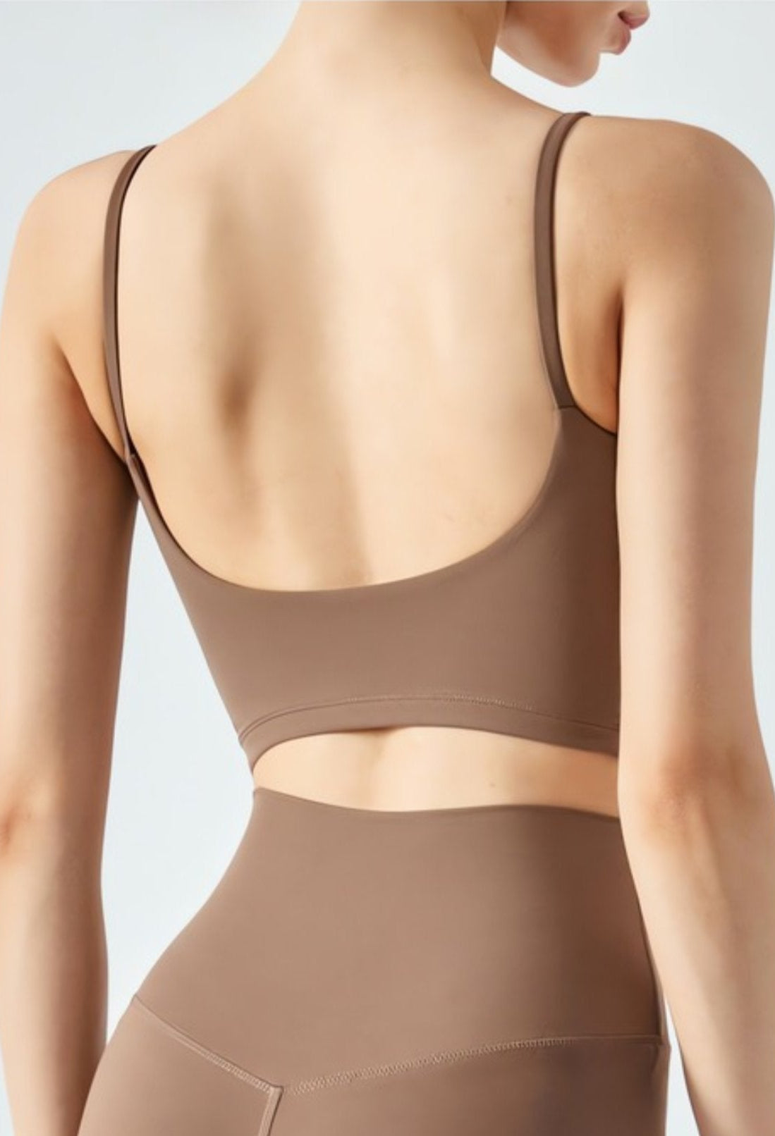 Cardydony Women's Seamless Yoga Tank Top | Cropped Cami with Square Neck & Chest Pads