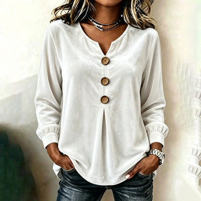 Cardydony Women's Fall Winter Cozy Elegant Velvet Top