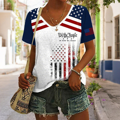 Cardydony Women's American 250th Anniversary Patriotic T Shirt