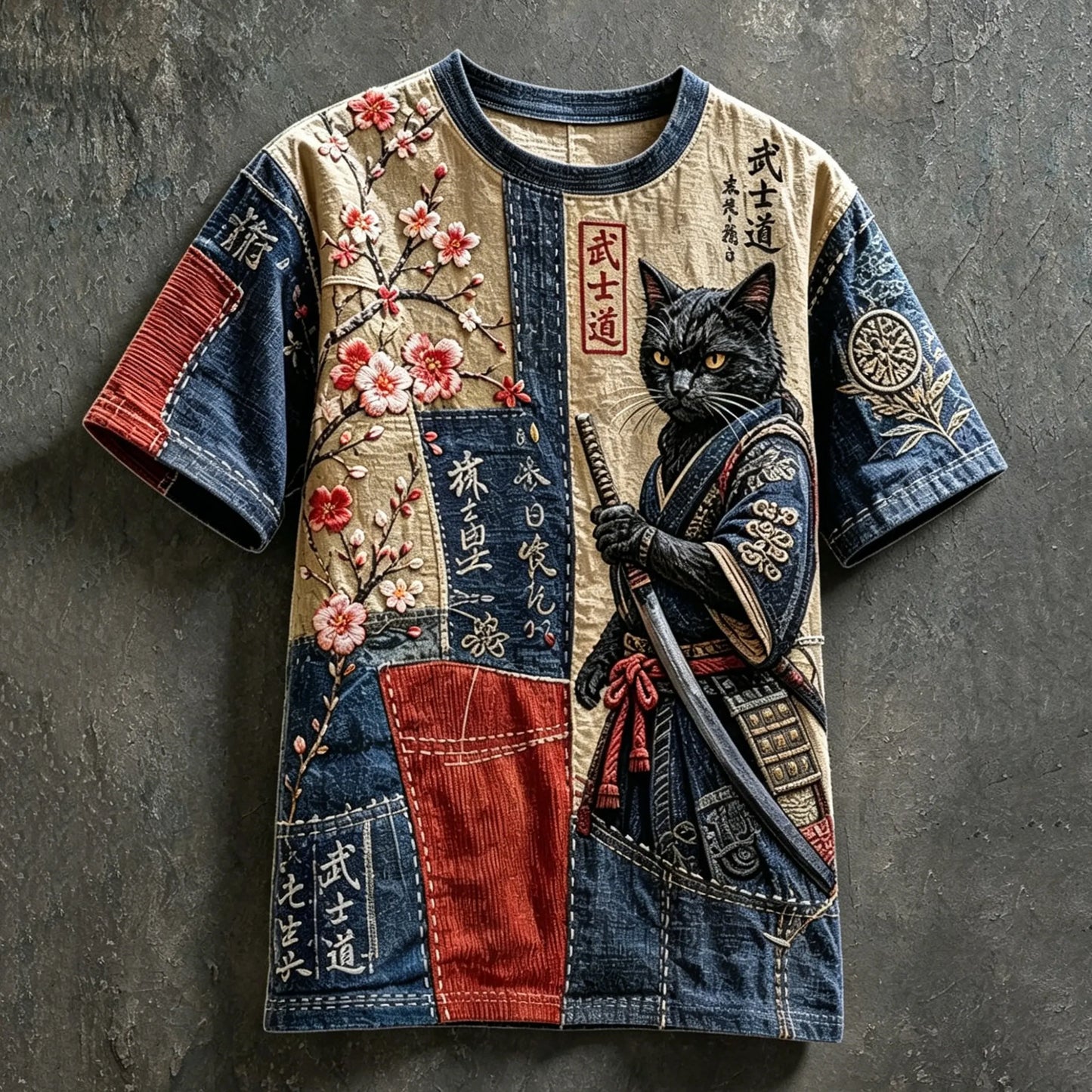 Cardydony Men's Vacation Japanese Art Retro T-shirt