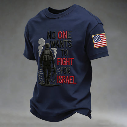 Cardydony Men's No One Wants To Fight For that art Flag Art T Shirt