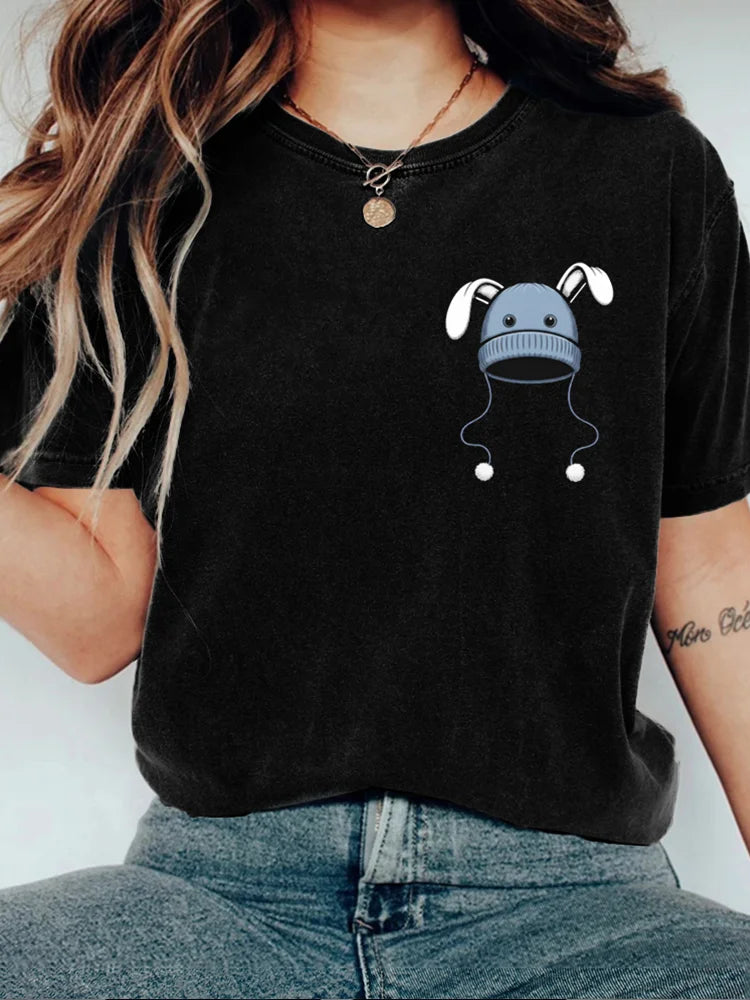 Cardydony Blue Bunny Hat Memorial-liam Conejo Ramos T-shirt