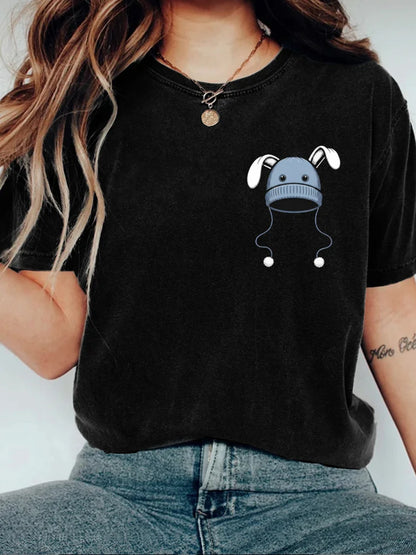 Cardydony Blue Bunny Hat Memorial-liam Conejo Ramos T-shirt