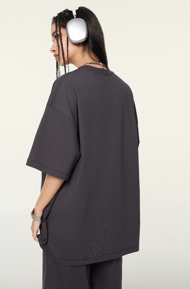 Cardydony Women's Never Give Up Graphic Tee – Oversized Streetwear for Women