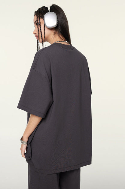 Cardydony Women's Never Give Up Graphic Tee – Oversized Streetwear for Women