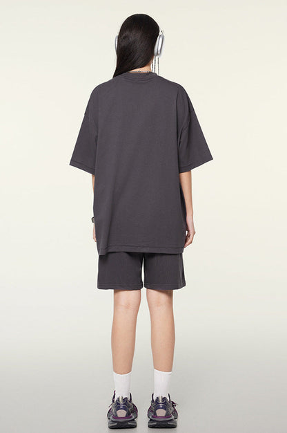 Cardydony Women's Never Give Up Graphic Tee – Oversized Streetwear for Women