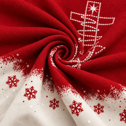 Cardydony Women's Faith Inspired Merry Christmas Cross Graphic Relaxed Fit Snowflake Hooded Hoodie
