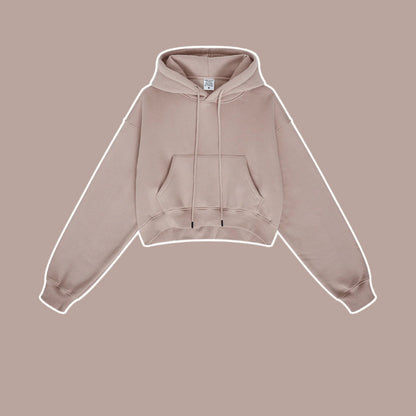 Cardydony Women's Essential Classic Cropped Pullover Hoodie Collection