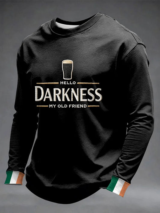 Cardydony Men's St. Patrick's Day Print Casual Crew Neck Sweatshirt
