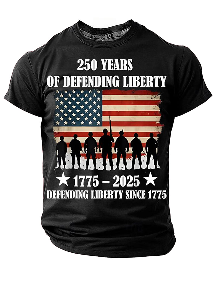 Cardydony Men's 250 Years Of Defending Liberty 1775 2025 T Shirt