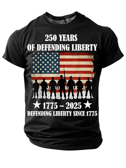 Cardydony Men's 250 Years Of Defending Liberty 1775 2025 T Shirt