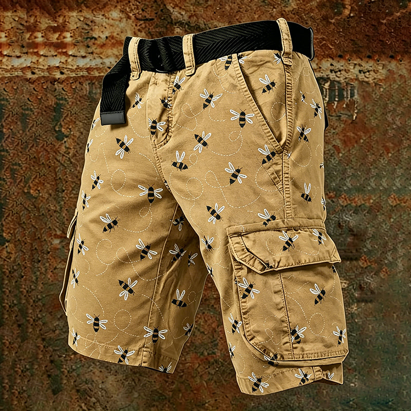 Cardydony Men's Retro Bee Shorts