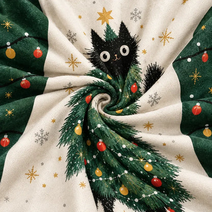 Cardydony Women's Christmas Funny Black Cat Casual Pullover Hoodies