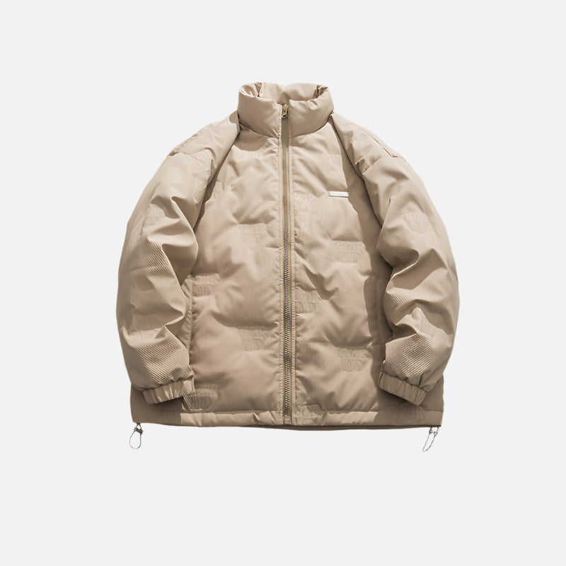 Cardydony Minimal Stand Collar Down Puffer Jacket