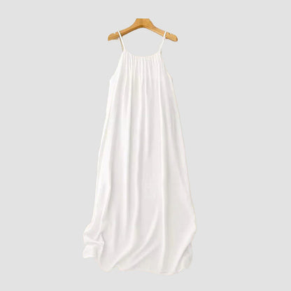 Cardydony Women's Solid Color Backless Cami Dress