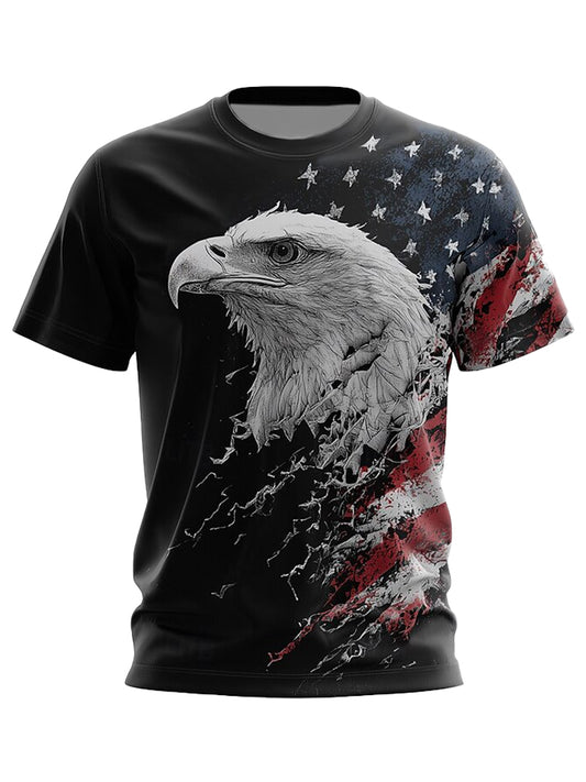 Cardydony Men's America's 250th Anniversary With Eagle T Shirt