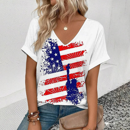Cardydony Women's Retro America 250 Year Anniversary T Shirt