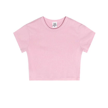 Cardydony Women's Essential Pop Cropped Cotton Tee