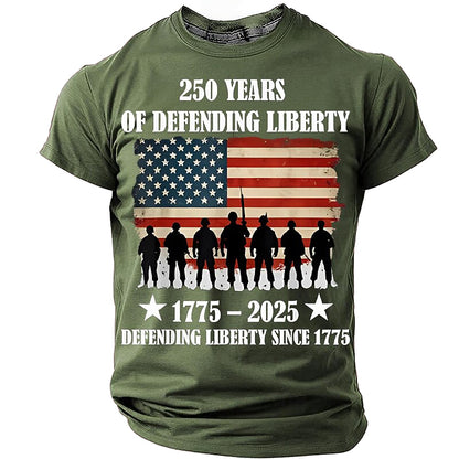 Cardydony Men's 250 Years Of Defending Liberty 1775 2025 T Shirt